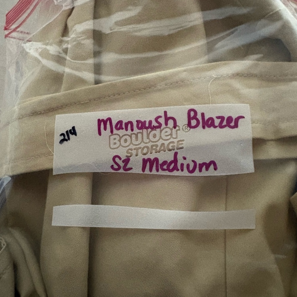 Chic Beige Ruffled Blazer with Patterned Lining - Picture 13 of 13